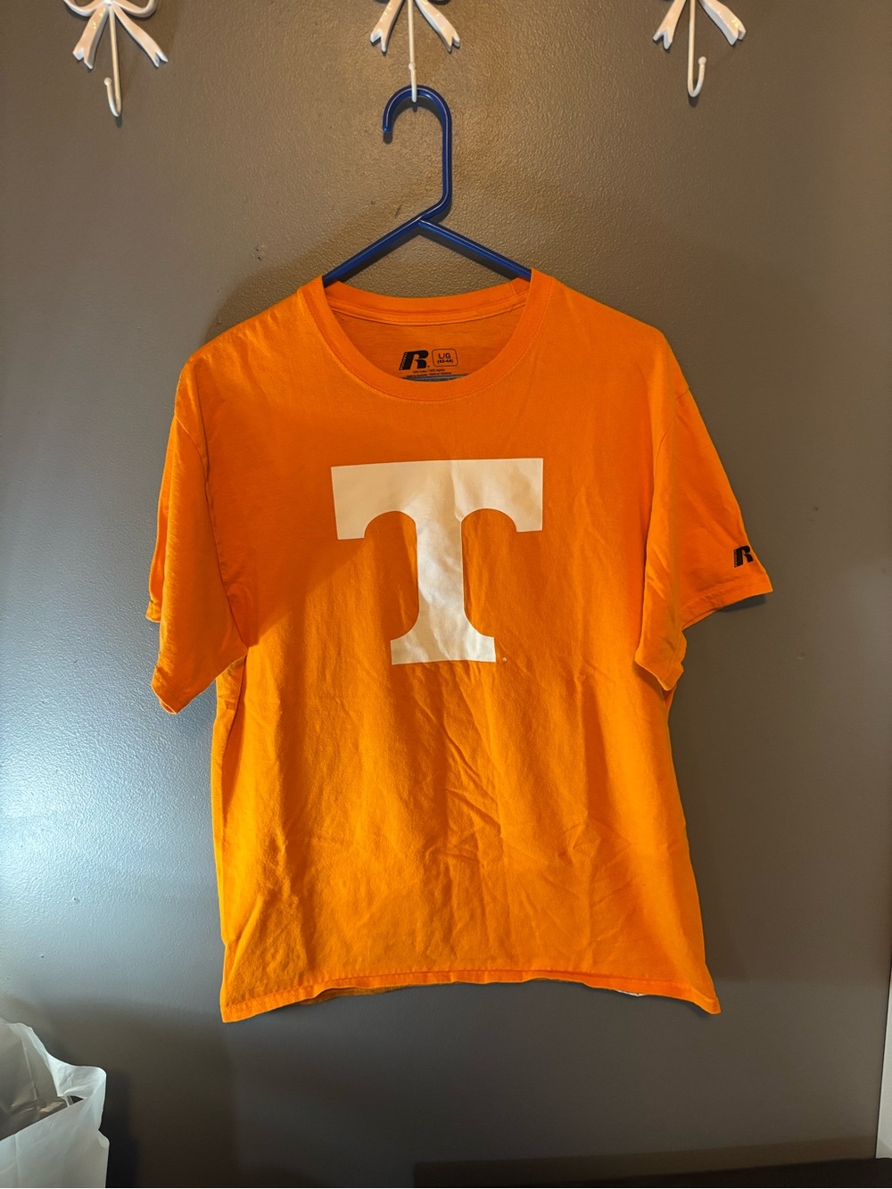 Russell Athletic Orange T-Shirt with Tennessee Logo